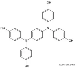 Molecular Structure of 211125-27-8 (4,4',4'',4'''-(1,4-phenylenebis(azanetriyl))tetraphenol)
